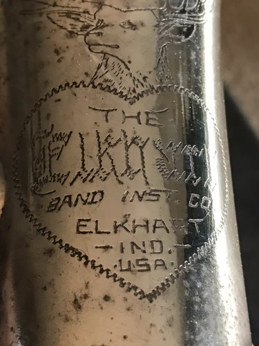 Vintage Buescher Elkhart  Curved Soprano Saxophone with original case