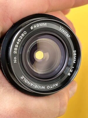 Vivitar 28mm f2.8 Auto Wide-Angle Vintage Photography Lens for Nikon Mount