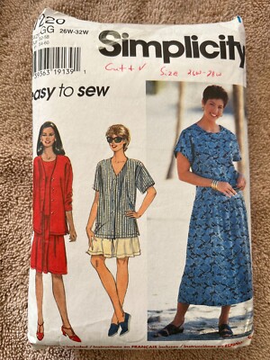 Simplicity Patterns ~ All CUT Patterns are Size 26w-32w * * * * * * Listing 2632