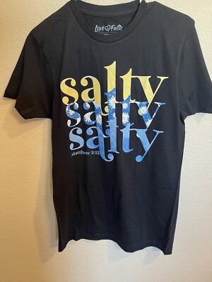 Salty Matthew 5:13-14 T-Shirt 1725100051 Size:Small