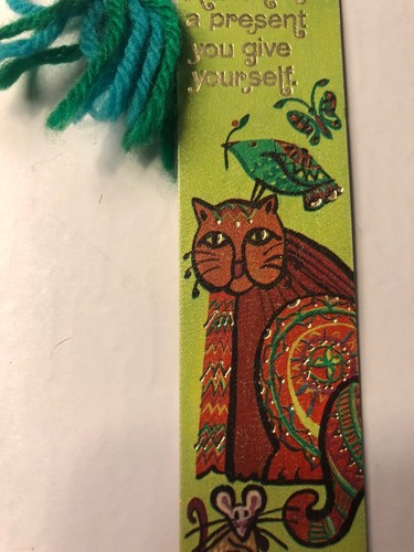 Vintage 1972 Cat Bookmark Tassel Whimsical Mouse Bird Butterfly Friend 70s/80s