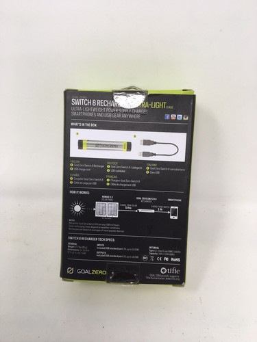 Goal Zero Switch 8 Solar Recharger Phone Tablet