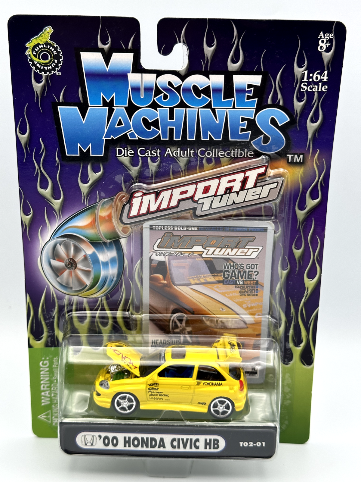 Muscle Machines Import Tuner Fast & Furious 2000 Honda Civic Hatchbac, 1:64, NIB Muscle Machines Import Tuner Fast & Furious 2000 Honda Civic Hatchbac, 1:64, NIB
