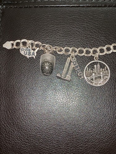Sterling Sikver 9/11 Charm Bracelet