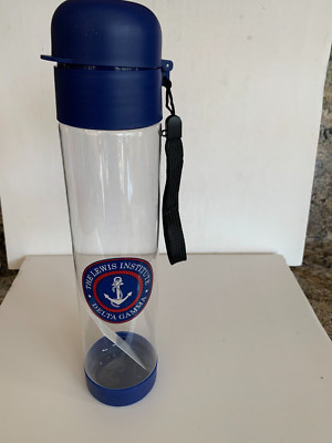 Sorority DG Anchors Away Water Bottle W/lid Delta Gamma Nautical Lewis Institute