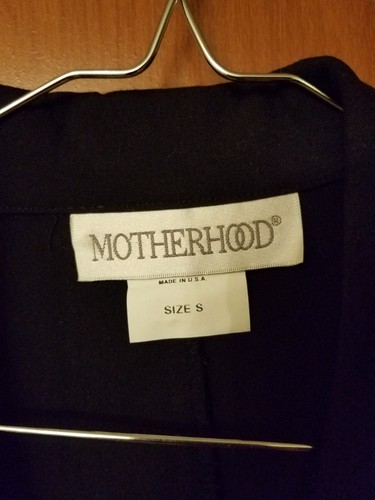 Motherhood Maternity Blazer SZ S Black Button Business Career Long Sleeve