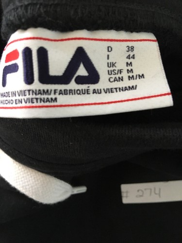 Fila Men's Fleece Lounge jogger pants Medium Black #274