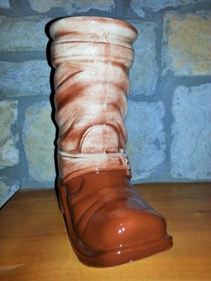 Western McCoy Pottery Cowboy Boot Stein Mug Collectible Vintage NEW IN BOX