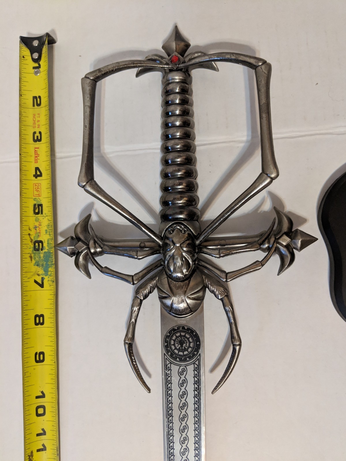 Alien Fantasy Axe and Spider Fantasy Sword and Wall Mounts