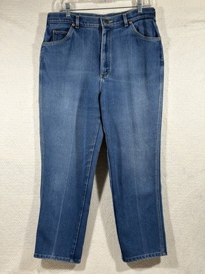 Vintage Lee Riders Womens 20W 34 Blue Mom Jeans High Rise USA Y2K Retro