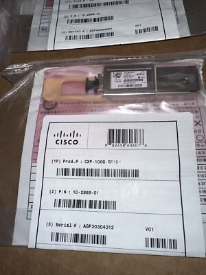 New Genuine Cisco CXP-100G-SR10 100GBASE-SR10 Module 850nm MMF 10-2869-01