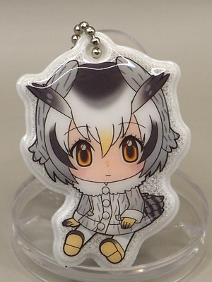 Northern White-Faced Owl Kemono Friends KiraKira keychain Charm Japan Anime J613