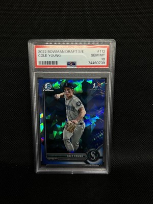 2022 1st Bowman Chrome Draft Sapphire Cole Young PSA 10 Gem Mint