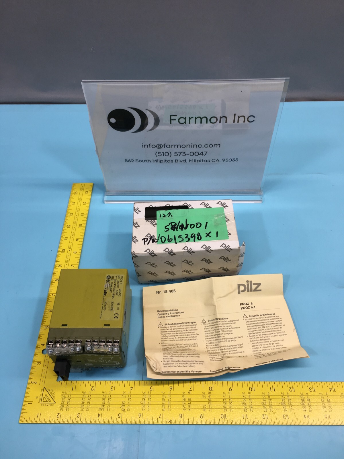 Pilz PNOZ8 120VAC 110VAC 6VA Safety Relay, 147553