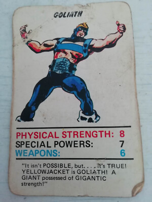 RARE highly collectable 1977 Marvel Comics Super Heroes single card - You choose