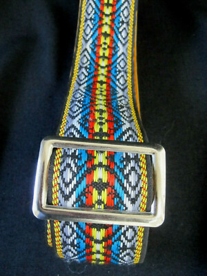 Vintage Woven Hootnanny Hippy guitar strap Ace style 