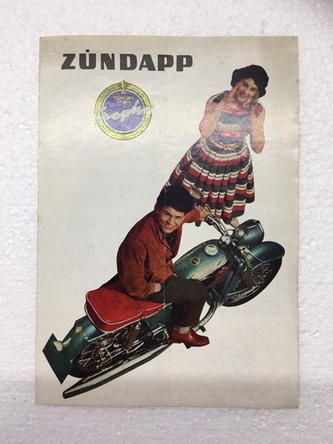 original 1957 ? ZÜNDAPP  Trophy 175 / 250alt Prospekt Werbung vintage alt old