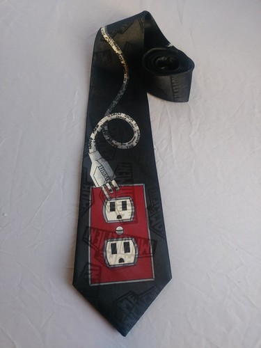 Black Home Improvement Neck Tie The Answer Is More Power Flawless Vintage USA