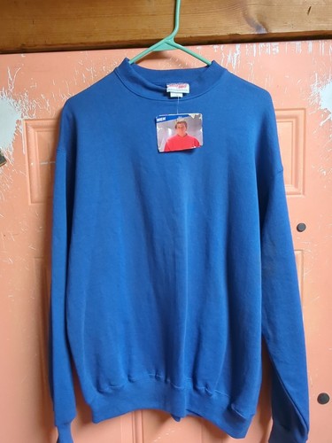 TULTEX Ultra Fleece 360 Vtg 80s 90s USA Blue Blank