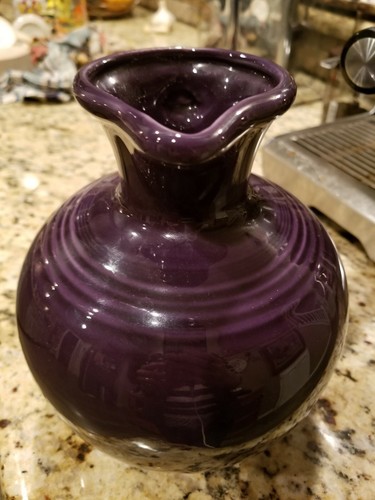 Vintage FIESTA Purple glaze CARAFE JUG PITCHER 60 oz   ~ Fiestaware USA