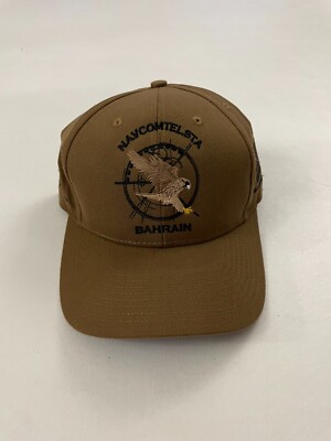 NEW The Corps Navcomtelsta Bahrain ESt. 1996 Brown Baseball Cap One Size