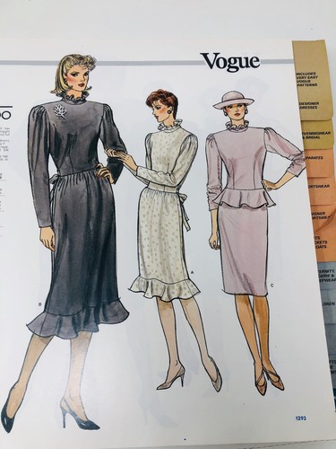 VTG 1984 Vogue Store Counter Pattern Book Fashion Catalog March