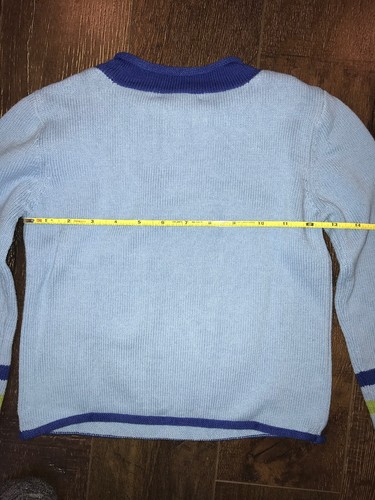 The Company Store Company Kids Blue Dragon Winter sweater Boys Size Small Bx29