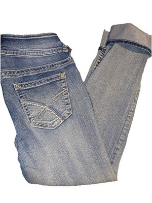 Wallflower Womens Size 0-24 Luscious Curvy Jeans Cuffed