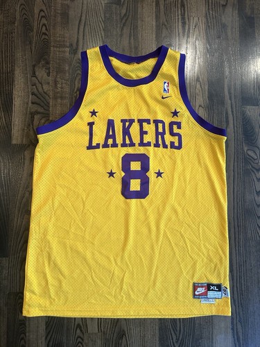 Vintage Nike Rewind KOBE BRYANT #8 Los Angeles LA Lakers