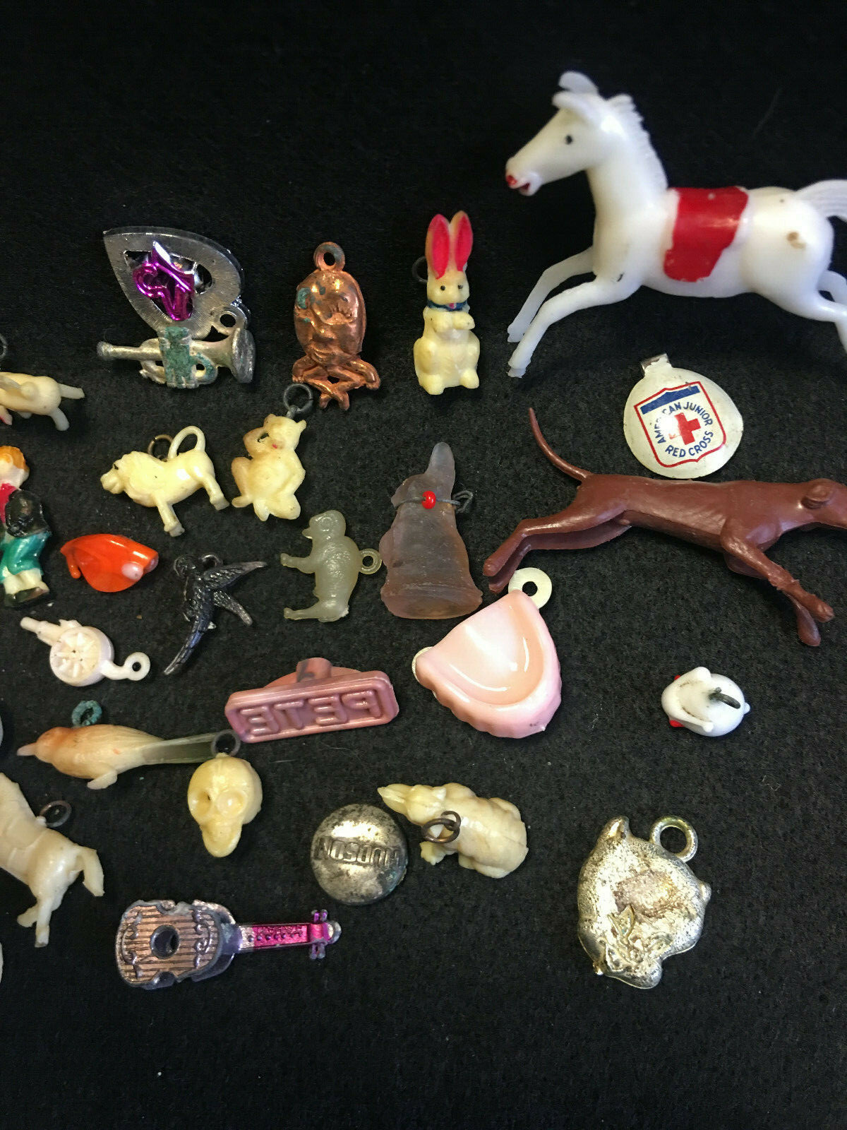 Vtg Celluloid Cracker Jack? Gumball Toy Charms Prizes Lot Hudson, Elephants Etc.