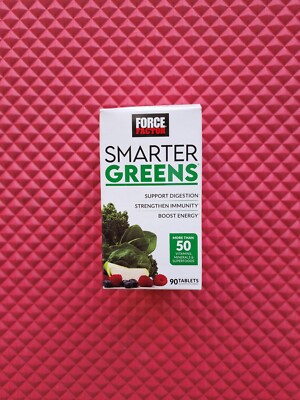 Force Factor Smarter Greens Superfoods Tablets Antioxidants Probiotics Exp 01/27