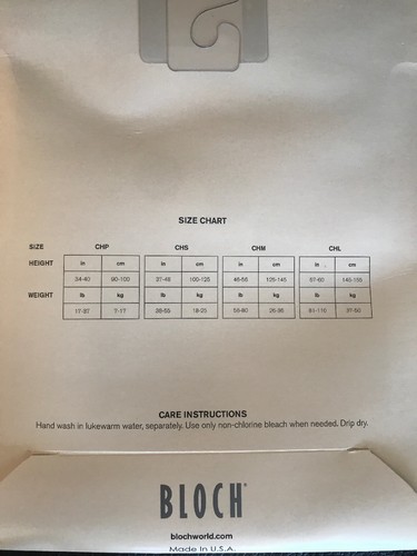 BLOCH Girls Ballet Pink Footed Tights T0921G Size Child Medium Free Shipping