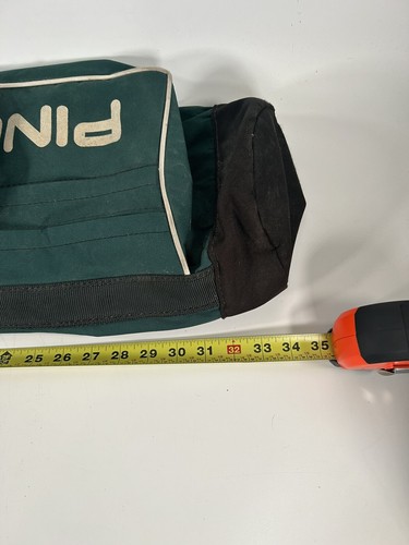 Vintage Forest Green Lightweight PING Bag Sunday Carry Walk Golf Club Walker EUC