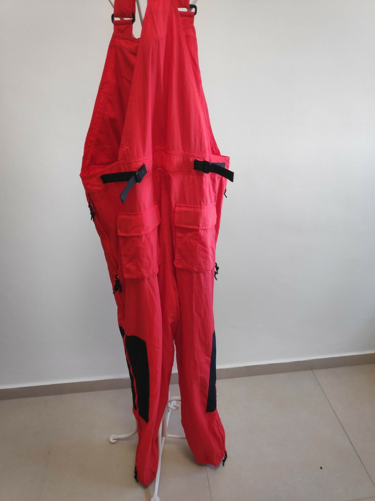 Nike ACG Men's Woven Overalls Nylon Bib Habanero Red CD7630