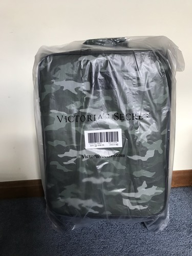 Victorias Secret PINK Camo Carry On Spinner Wheels Suitcase
