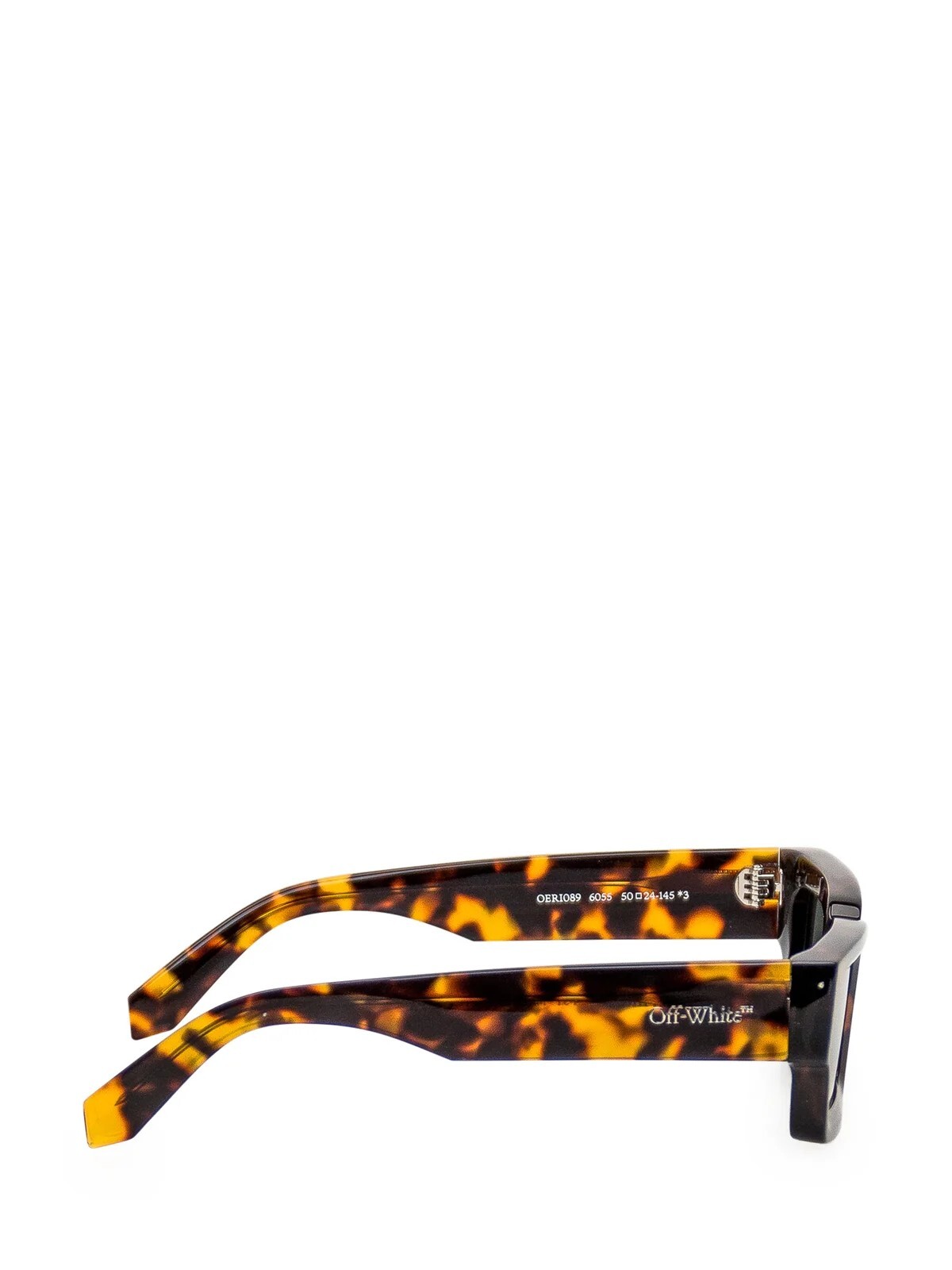 Pre-owned Off-white Lecce Rectangular Sunglasses 100% Authentic Brand In Black
