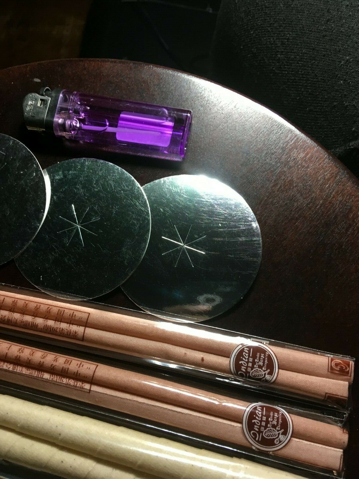 12 Scented Beeswax Candle Cleaning Candling Cones Hollow Wax Disk Ear-ring Kit