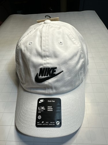 Nike Club Unstructured Futura Wash Cap White Unisex Hat
