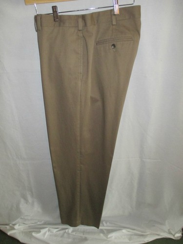 Eddie Bauer Classic Fit Linen/Cotton Blend Pants Men 36x28 Ivory