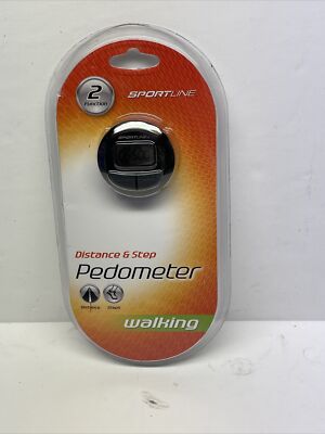  Sportline Pedometer 2-Function Step and Distance New Sealed
