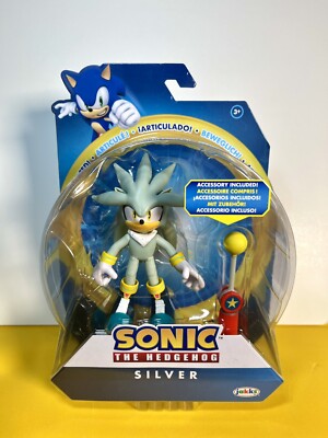 2024 JAKKS Pacific Sonic the Hedgehog: SILVER THE HEDGEHOG (w/ Checkpoint)
