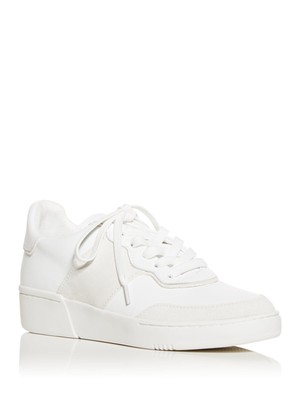 

KENNETH COLE Женские Белые Кожаные Спортивные Кроссовки На Танкетке Kam Court Toe 8,5 М, Белый, KLF0036LE