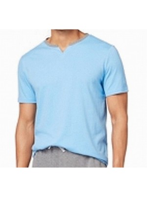 

Мужская голубая футболка с коротким рукавом BAR III, Light blue, 100030368MN