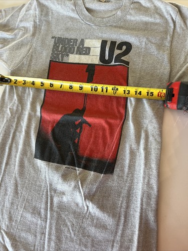 Vintage Rock U2 Under A Blood Red Sky 1984 Concert T-Shirt Heather