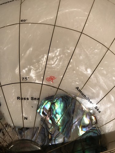 Kalifano Gemstone 13” Globe W Stand   Striking Unique