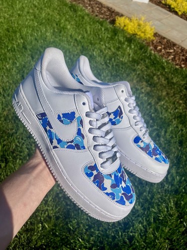 blue camo air forces