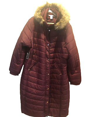 Maxi Long Winter Puffer Coat Plus Size 3x NWT Rare Color eBay