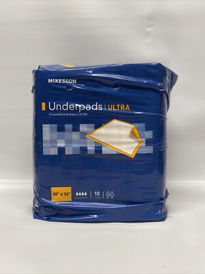 McKesson UPHV3036 Ultra Underpads - Peach (Pack of 10)