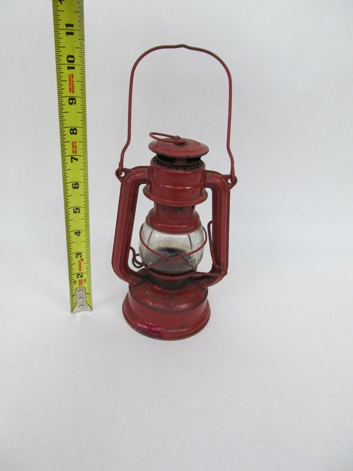 Vintage Feuerhand Sturmfest Germany Jen Glas Red Lantern