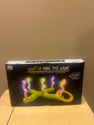 High Five LIGHT UP RING TOSS GAME twisted light up posts Super Bright LED lights